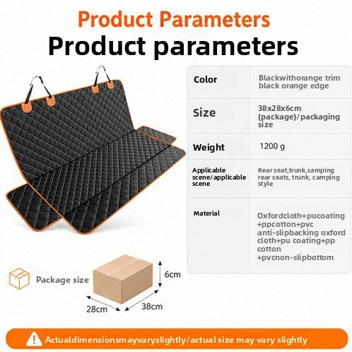 PawTerminal ComfortRide Car Bed for Dogs