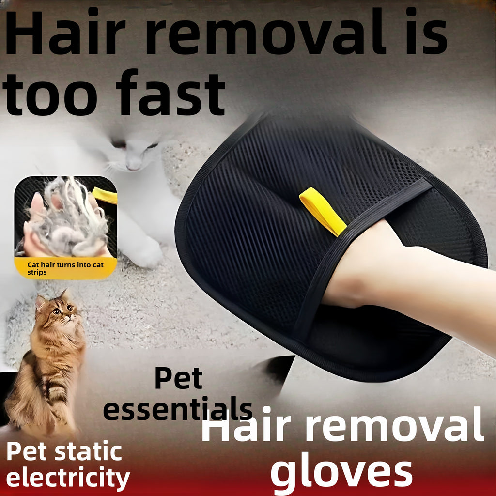 Pet Static Hair Removal Grooming Glove