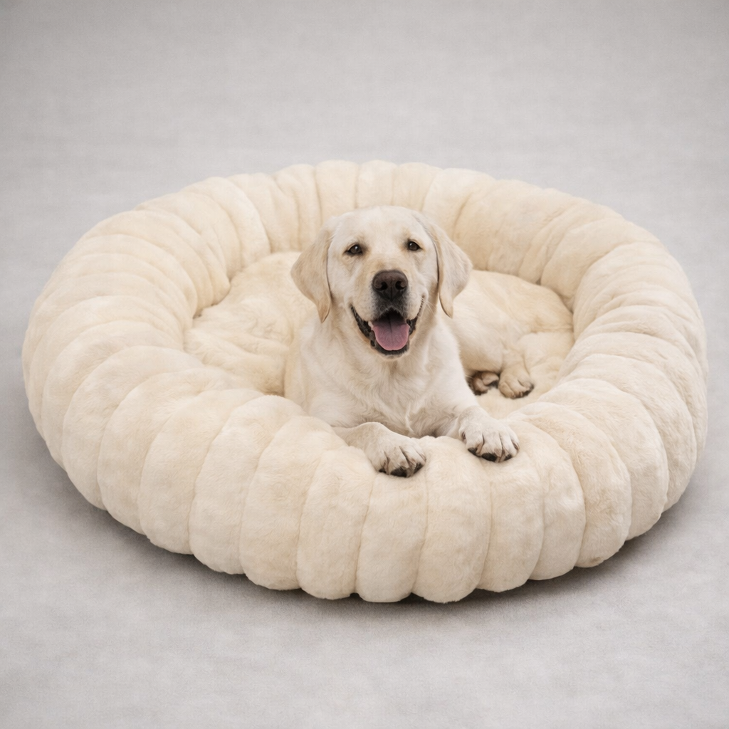 Calming Donut Dog Bed- Ultra Soft Anti-Anxiety Bed