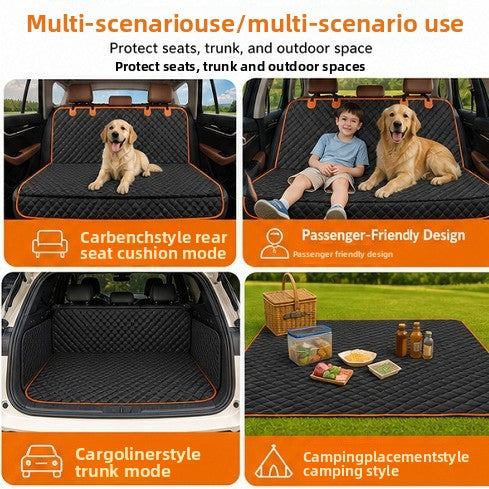 PawTerminal ComfortRide Car Bed for Dogs