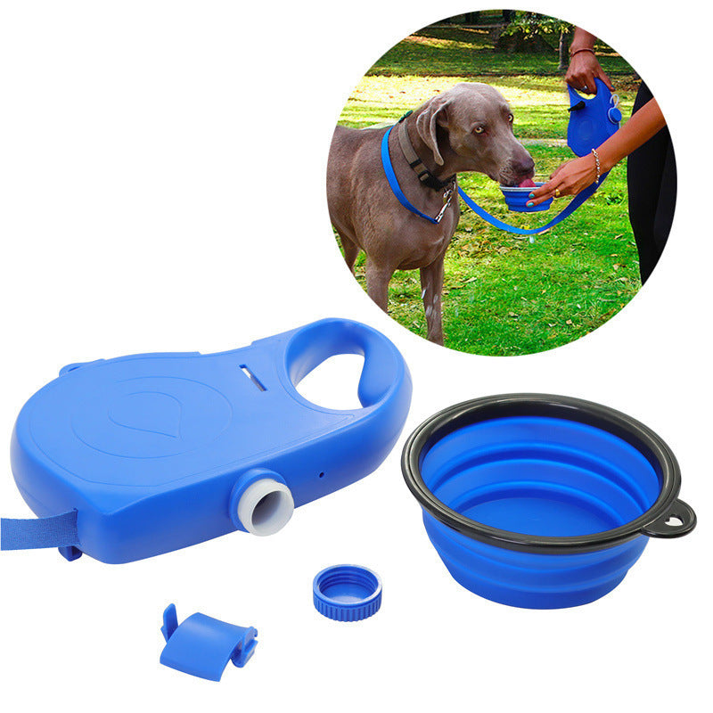 3-in-1 Dog Leash (Leash + Water Bottle + Waste Bag Dispenser)