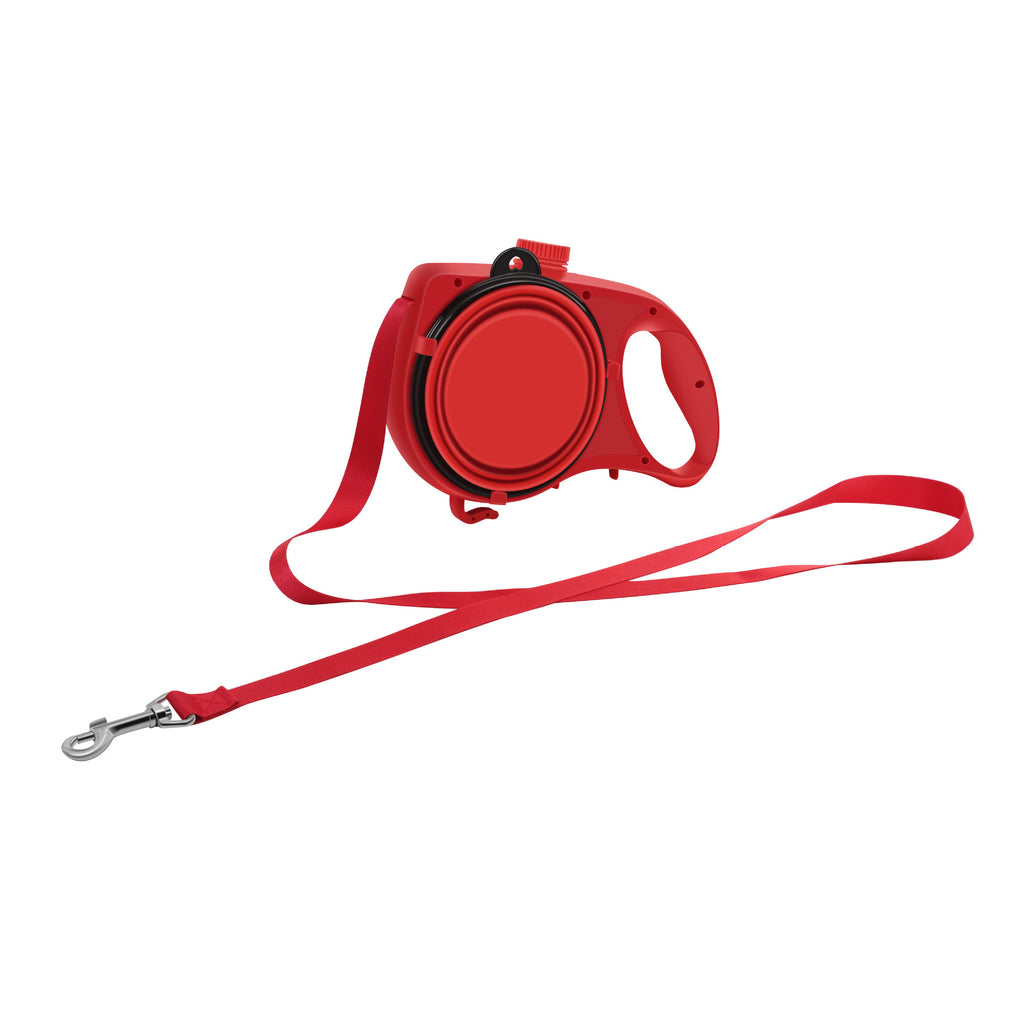 3-in-1 Dog Leash (Leash + Water Bottle + Waste Bag Dispenser)
