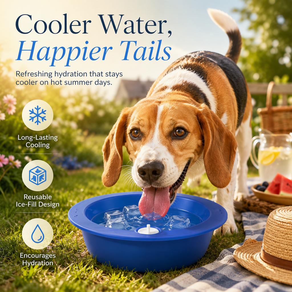 FrostSip Pet Water Bowl