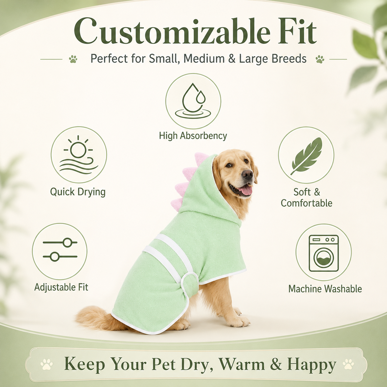 DinoDry Dog Robe
