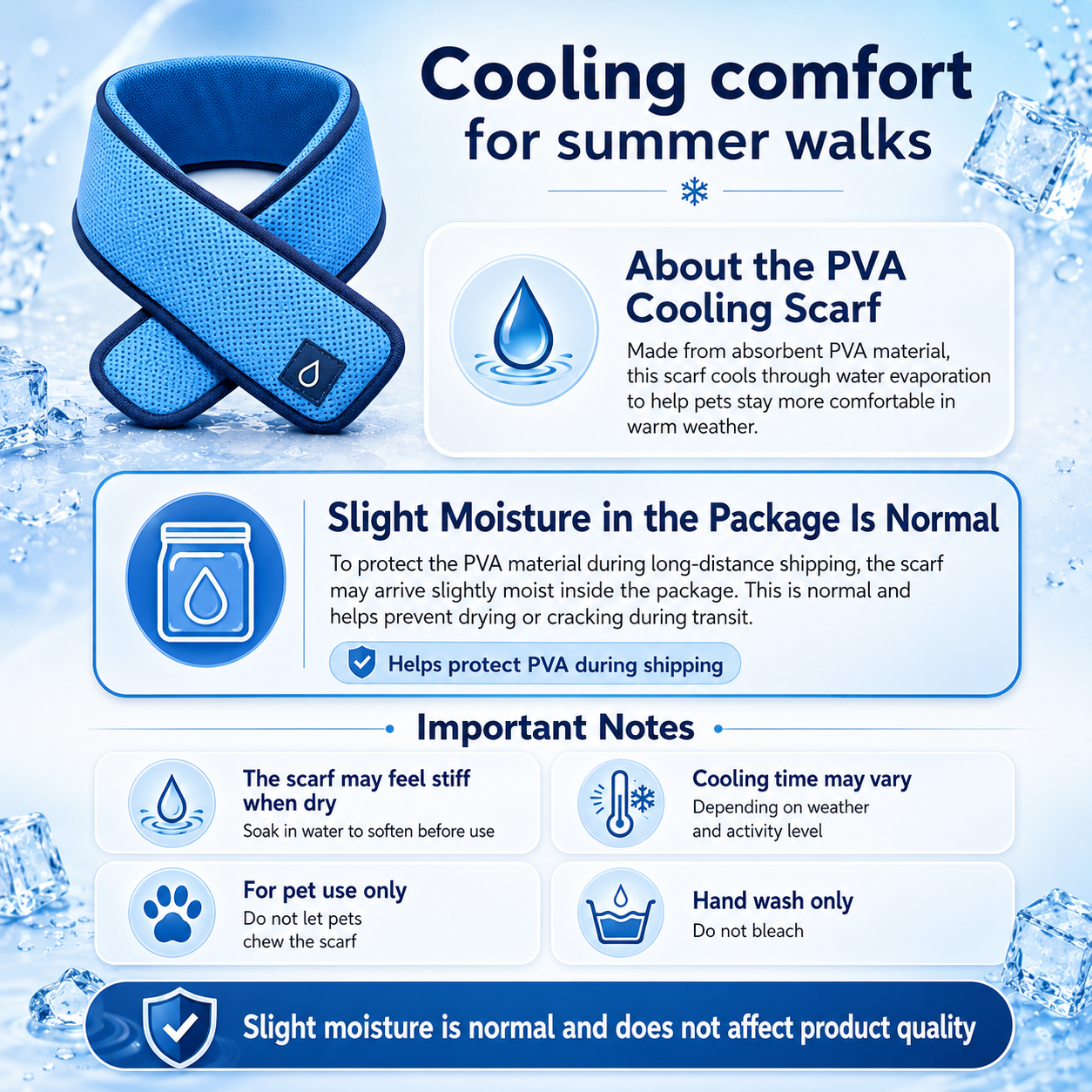 CoolWrap Pet Cooling Collar