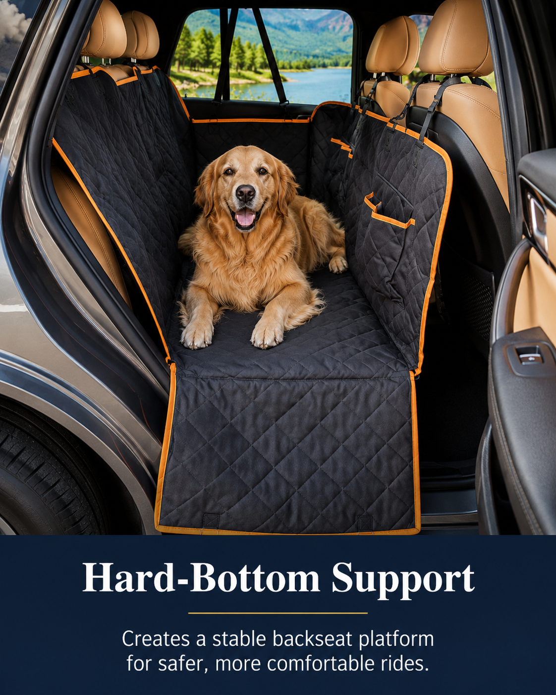 Elite Ride Hard-Bottom Dog Seat Extender