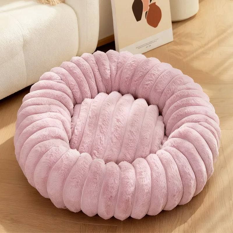 Calming Donut Dog Bed- Ultra Soft Anti-Anxiety Bed