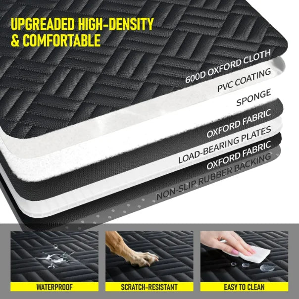 PawTerminal Dog Hard-Cover Protector Mat with Door Guards