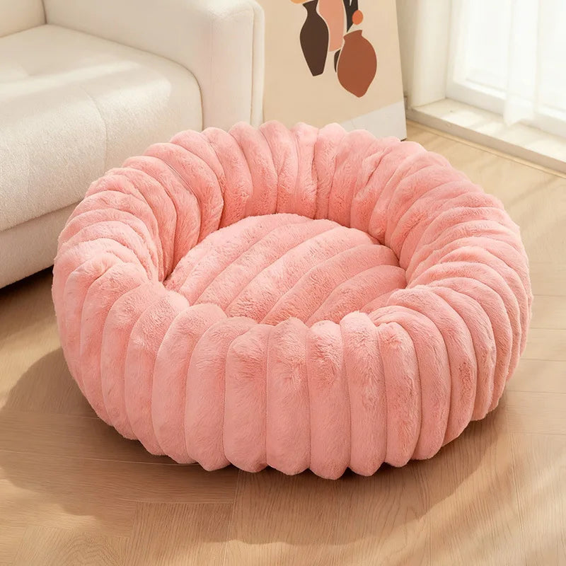 Calming Donut Dog Bed- Ultra Soft Anti-Anxiety Bed