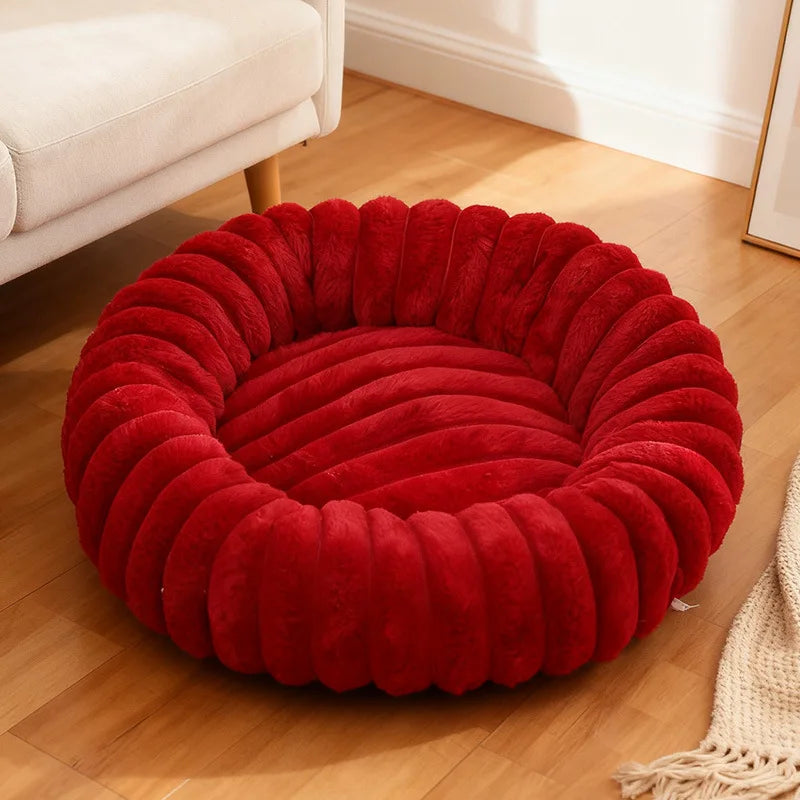 Calming Donut Dog Bed- Ultra Soft Anti-Anxiety Bed
