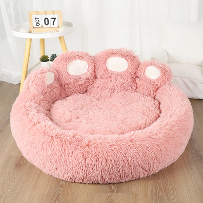 PawHug Calming Dog Bed – Ultra Soft Paw Shaped Comfort Bed
