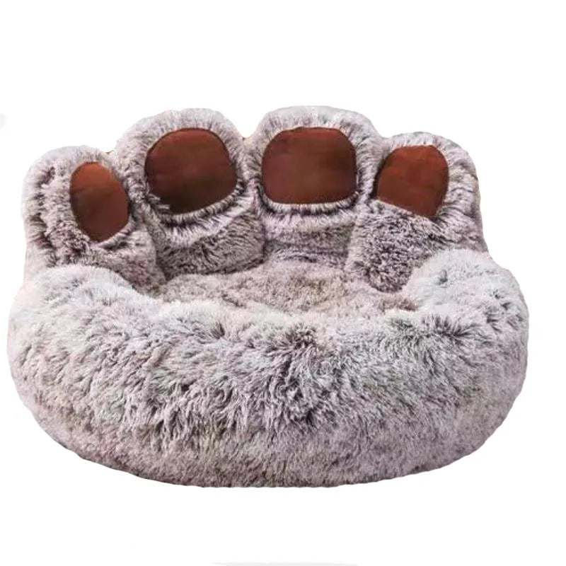 PawHug Calming Dog Bed – Ultra Soft Paw Shaped Comfort Bed