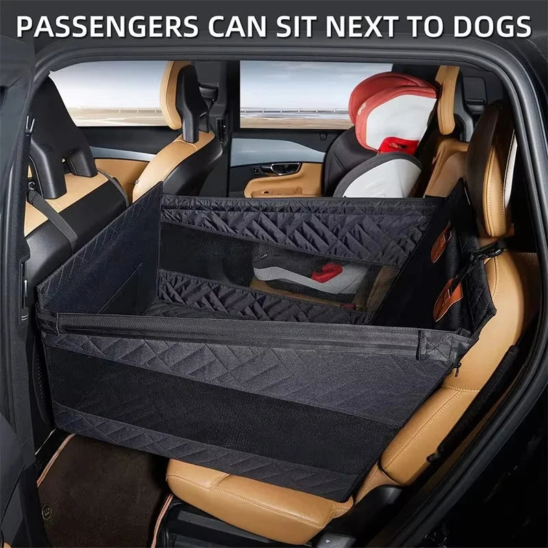 PawTerminal Backseat Dog Hammock with Mesh Window