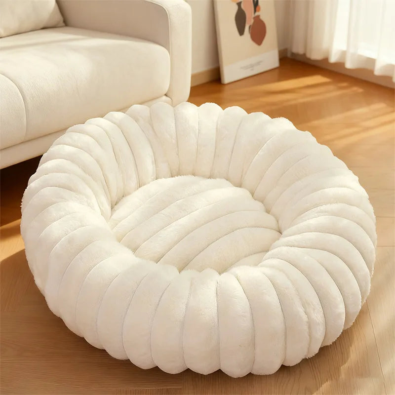 Calming Donut Dog Bed- Ultra Soft Anti-Anxiety Bed