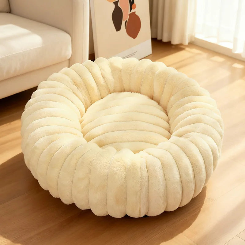 Calming Donut Dog Bed- Ultra Soft Anti-Anxiety Bed