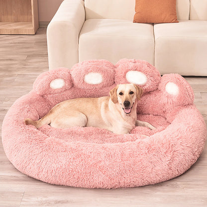 PawHug Calming Dog Bed – Ultra Soft Paw Shaped Comfort Bed