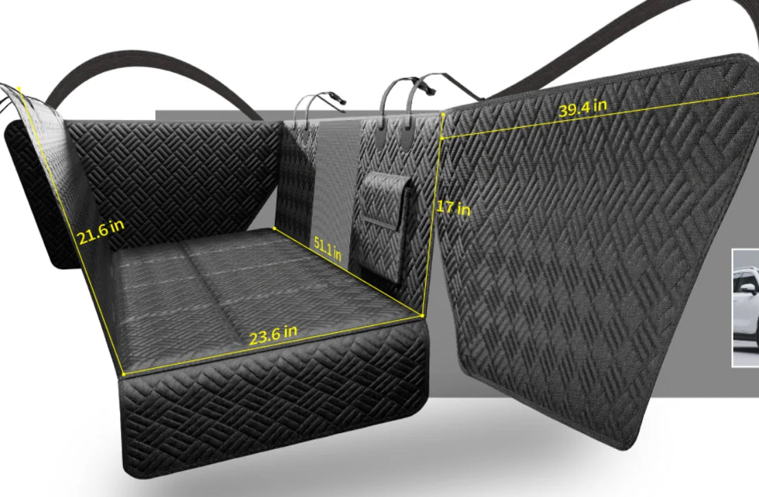 PawTerminal Dog Hard-Cover Protector Mat with Door Guards