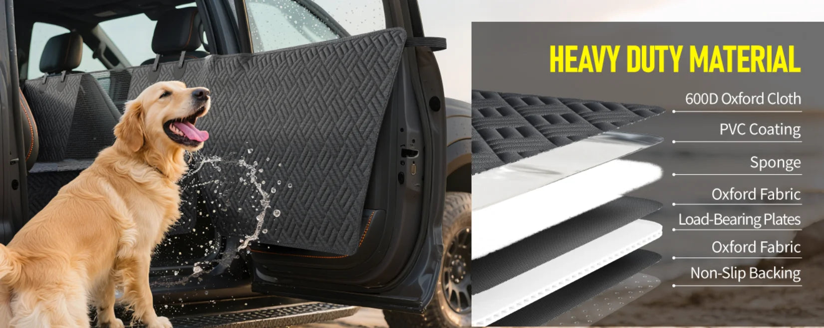 PawTerminal Dog Hard-Cover Protector Mat with Door Guards