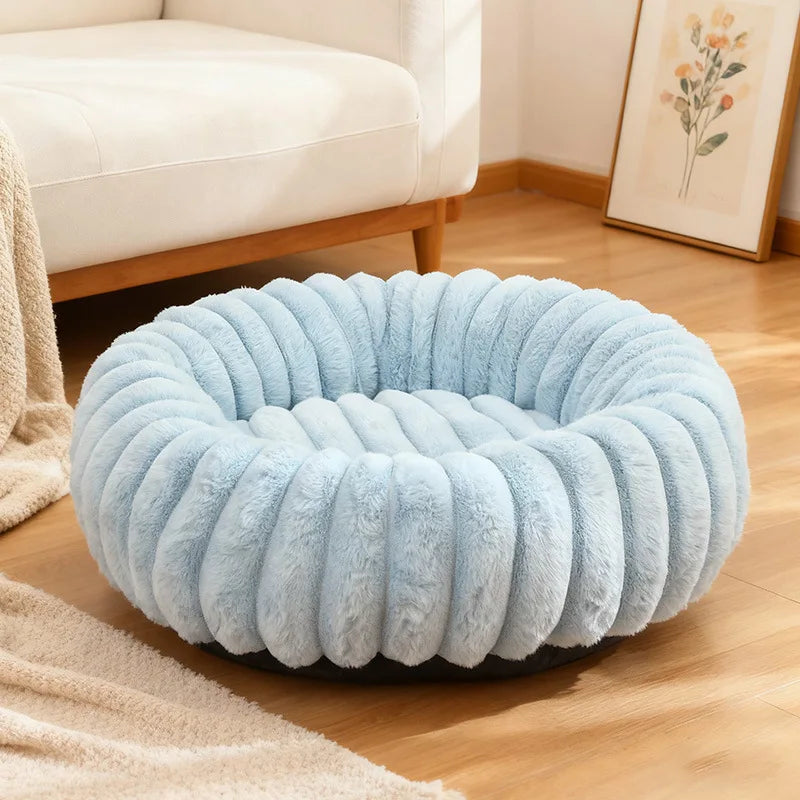 Calming Donut Dog Bed- Ultra Soft Anti-Anxiety Bed