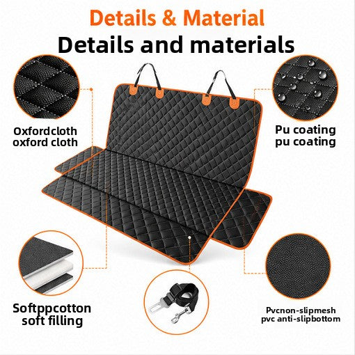 PawTerminal ComfortRide Car Bed for Dogs