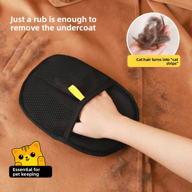 Pet Static Hair Removal Grooming Glove