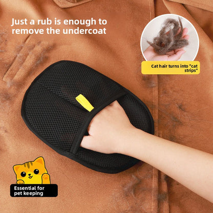 Pet Static Hair Removal Grooming Glove
