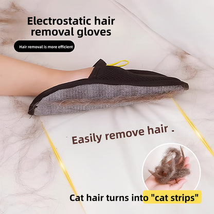 Pet Static Hair Removal Grooming Glove