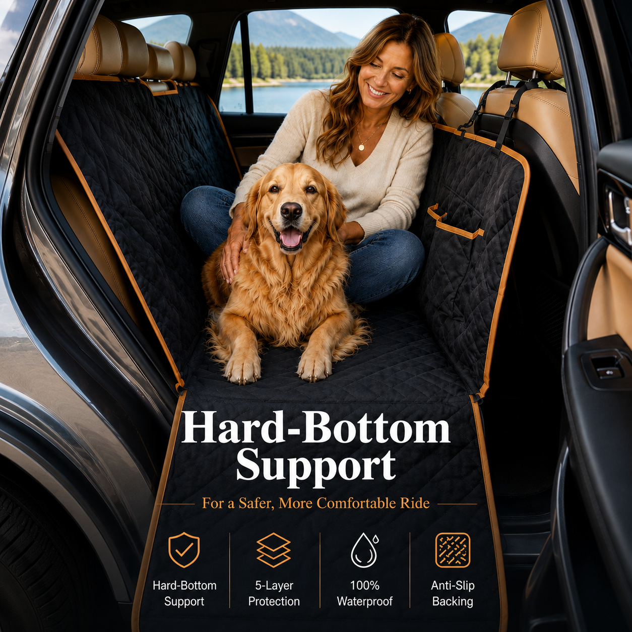 Elite Ride Hard-Bottom Dog Seat Extender